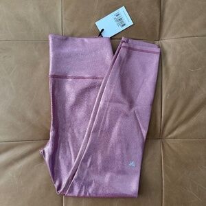 IVL Collective Rose Gold Shimmer Cropped Leggings - Size 6 - 23 in inseam